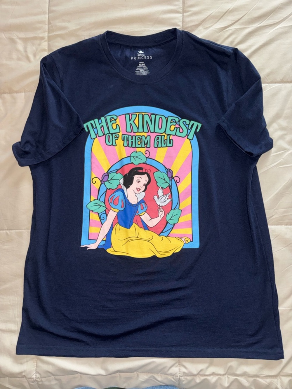 Disney Snow White "The Kindest of Them All" Navy Graphic Tee